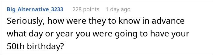 Man Doesn’t Care If Mom’s Birthday Upstages His Wedding, Regrets It When Guests Start Comparing: “Huge Jerk” Man Doesn’t Care If Mom’s Birthday Upstages His Wedding, Regrets It When Guests Start Comparing: “Huge Jerk”