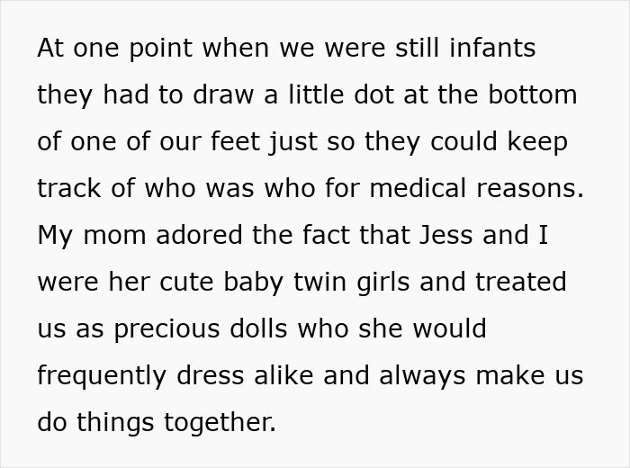 Woman Flabbergasted After Mom Offers An Absolutely Unhinged Idea To Save Her Twin Sister’s Wedding Woman Flabbergasted After Mom Offers An Absolutely Unhinged Idea To Save Her Twin Sister’s Wedding