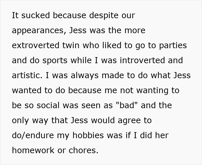 Woman Flabbergasted After Mom Offers An Absolutely Unhinged Idea To Save Her Twin Sister’s Wedding Woman Flabbergasted After Mom Offers An Absolutely Unhinged Idea To Save Her Twin Sister’s Wedding
