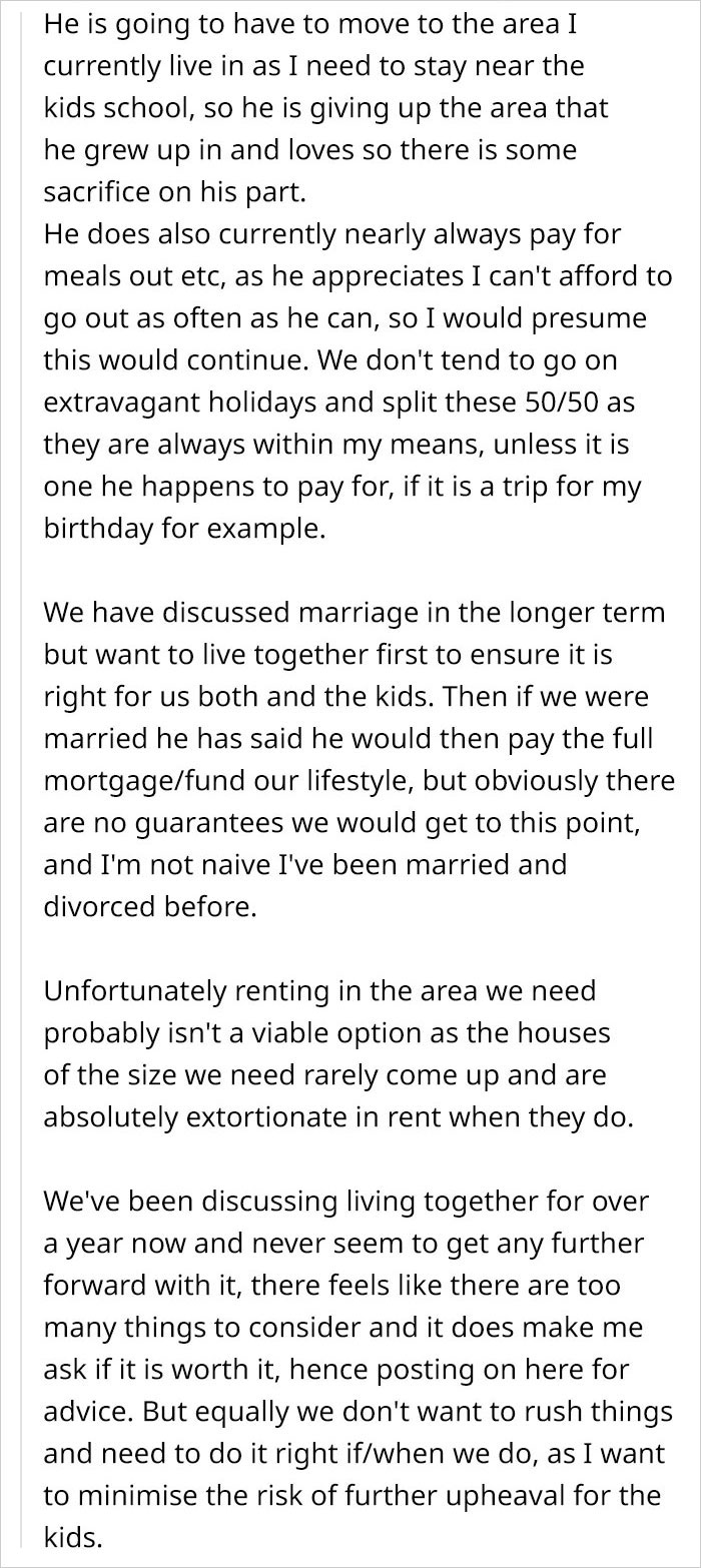 Woman Baffled That Rich Boyfriend Wants To Split Expenses 50/50: “My Partner Earns At Least 3x What I Do” Woman Baffled That Rich Boyfriend Wants To Split Expenses 50/50: “My Partner Earns At Least 3x What I Do”