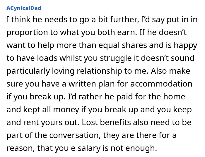 Woman Baffled That Rich Boyfriend Wants To Split Expenses 50/50: “My Partner Earns At Least 3x What I Do” Woman Baffled That Rich Boyfriend Wants To Split Expenses 50/50: “My Partner Earns At Least 3x What I Do”