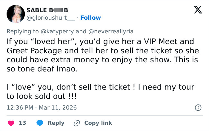 Katy Perry’s “Grim” Response To Struggling Fan Drives Many To Viciously Call Her Out Katy Perry’s “Grim” Response To Struggling Fan Drives Many To Viciously Call Her Out