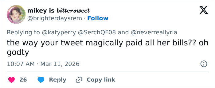 Katy Perry’s “Grim” Response To Struggling Fan Drives Many To Viciously Call Her Out Katy Perry’s “Grim” Response To Struggling Fan Drives Many To Viciously Call Her Out