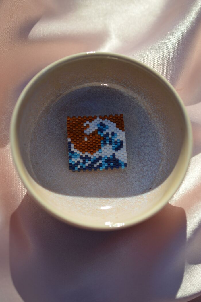 Artist Creates Tiny Wearable Versions Of Famous Classical Paintings Using Beads (23 Pics) Artist Creates Tiny Wearable Versions Of Famous Classical Paintings Using Beads (23 Pics)