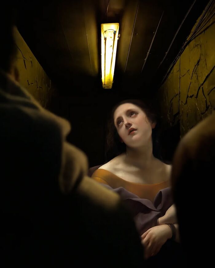 The Best Of Alexey Kondakov: People From Classic Paintings Inserted Into Modern City Life (60 Pics)