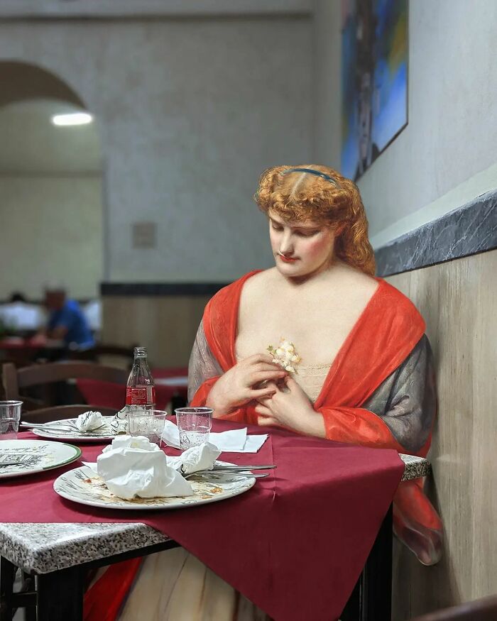 The Best Of Alexey Kondakov: People From Classic Paintings Inserted Into Modern City Life (60 Pics)