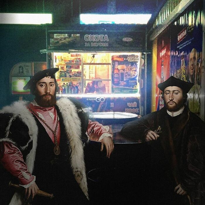 The Best Of Alexey Kondakov: People From Classic Paintings Inserted Into Modern City Life (60 Pics)