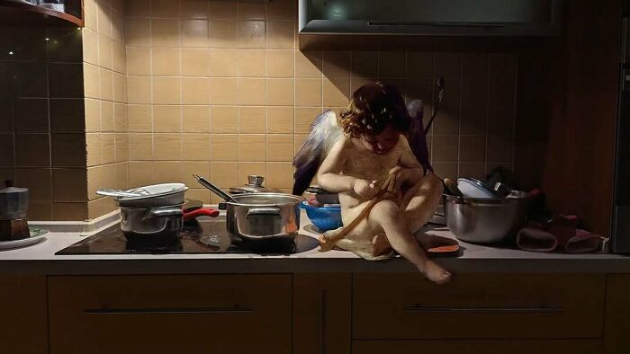 The Best Of Alexey Kondakov: People From Classic Paintings Inserted Into Modern City Life (60 Pics)