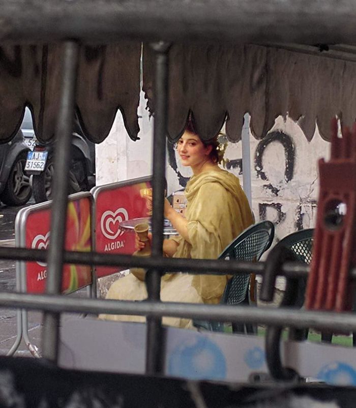 The Best Of Alexey Kondakov: People From Classic Paintings Inserted Into Modern City Life (60 Pics)