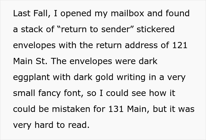 Couple’s Fancy Wedding Invites Keep Getting Misdelivered, Bride Expects Neighbor To Deliver Them Couple’s Fancy Wedding Invites Keep Getting Misdelivered, Bride Expects Neighbor To Deliver Them