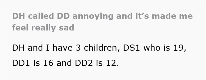 Dad Calls His Lively 16YO “Bloody Annoying”, Mom Worries Daughter Feels He Doesn’t Like Her Dad Calls His Lively 16YO “Bloody Annoying”, Mom Worries Daughter Feels He Doesn’t Like Her