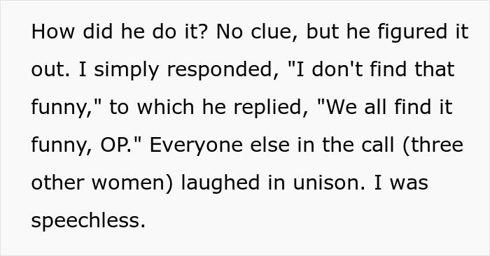 Woman Humiliated In Team Call After Coworker Mocks Her BF’s Job, Others Laugh Instead Of Helping