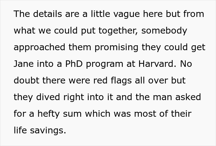 Jobless 36YO Drags Parents Into Competition With Her PhD Cousin, They Lose Their Life Savings