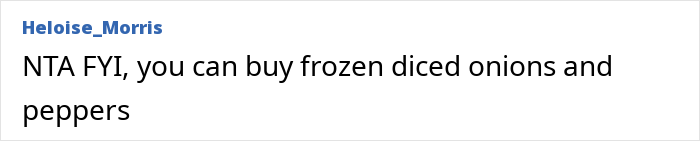 “My Mum Cuts Vegetables For Me”: Lazy BIL Can’t Handle The Fact That Guy With One Arm Can’t Use A Knife “My Mum Cuts Vegetables For Me”: Lazy BIL Can’t Handle The Fact That Guy With One Arm Can’t Use A Knife