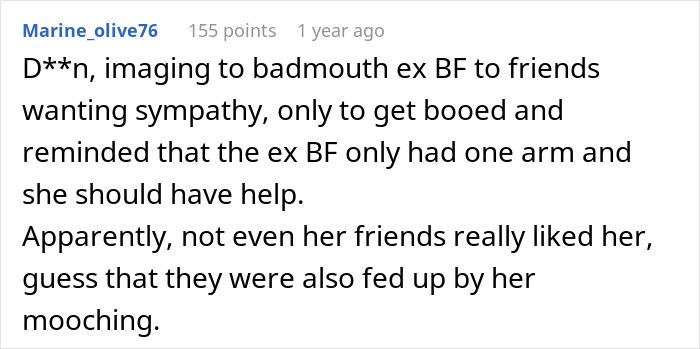 “My Mum Cuts Vegetables For Me”: Lazy BIL Can’t Handle The Fact That Guy With One Arm Can’t Use A Knife “My Mum Cuts Vegetables For Me”: Lazy BIL Can’t Handle The Fact That Guy With One Arm Can’t Use A Knife