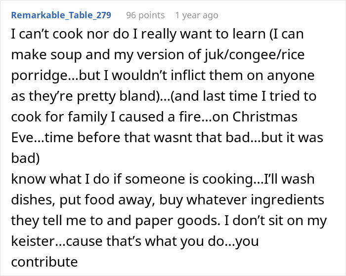 “My Mum Cuts Vegetables For Me”: Lazy BIL Can’t Handle The Fact That Guy With One Arm Can’t Use A Knife “My Mum Cuts Vegetables For Me”: Lazy BIL Can’t Handle The Fact That Guy With One Arm Can’t Use A Knife