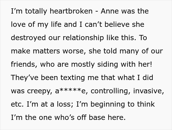 Guy Proves Girlfriend Is Gaslighting Him, She Says He’s A Stalker And A Creep: “I’m Totally Heartbroken” Guy Proves Girlfriend Is Gaslighting Him, She Says He’s A Stalker And A Creep: “I’m Totally Heartbroken”
