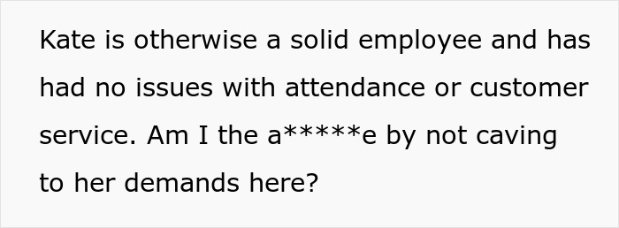 Plus-Size Employee Threatens To Quit If Boss Doesn’t Change Her Uniform, The Internet Takes Boss’ Side Plus-Size Employee Threatens To Quit If Boss Doesn’t Change Her Uniform, The Internet Takes Boss’ Side