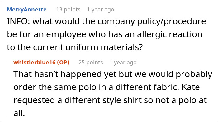 Plus-Size Employee Threatens To Quit If Boss Doesn’t Change Her Uniform, The Internet Takes Boss’ Side Plus-Size Employee Threatens To Quit If Boss Doesn’t Change Her Uniform, The Internet Takes Boss’ Side