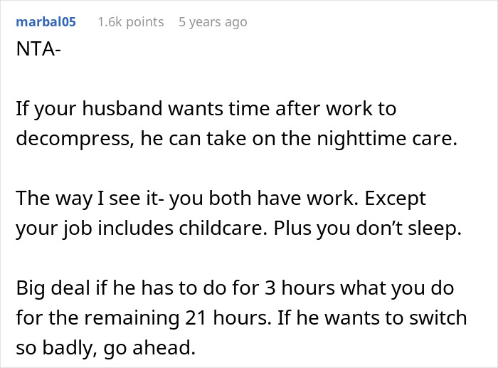 New Mom Finally Gets Real Sleep After Dumping The Husband Who Thought Three Hours Of Childcare Was Too Much