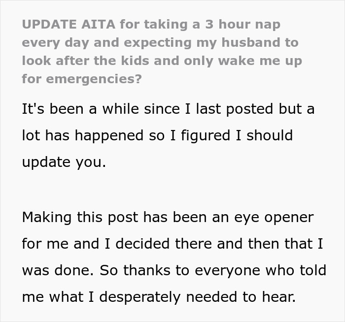 New Mom Finally Gets Real Sleep After Dumping The Husband Who Thought Three Hours Of Childcare Was Too Much