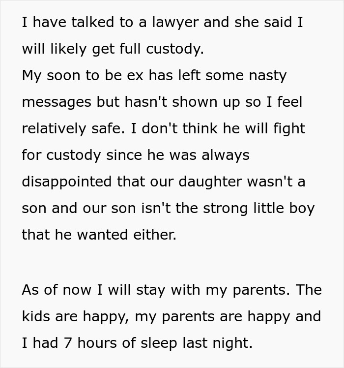 New Mom Finally Gets Real Sleep After Dumping The Husband Who Thought Three Hours Of Childcare Was Too Much