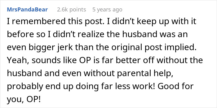 New Mom Finally Gets Real Sleep After Dumping The Husband Who Thought Three Hours Of Childcare Was Too Much