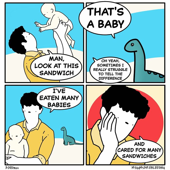 60 Darkly Funny Comics By “My Gums Are Bleeding” About Society, Politics, And Everyday Absurdity (New Pics)