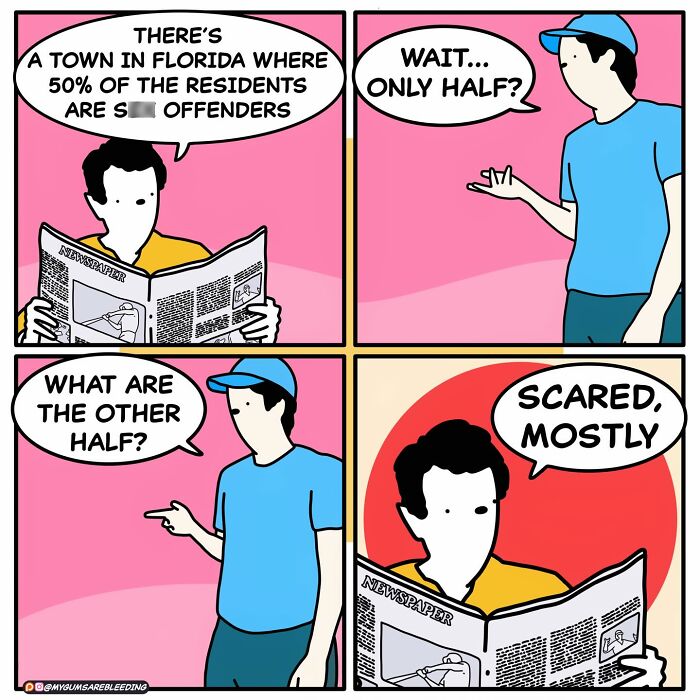 60 Darkly Funny Comics By “My Gums Are Bleeding” About Society, Politics, And Everyday Absurdity (New Pics)