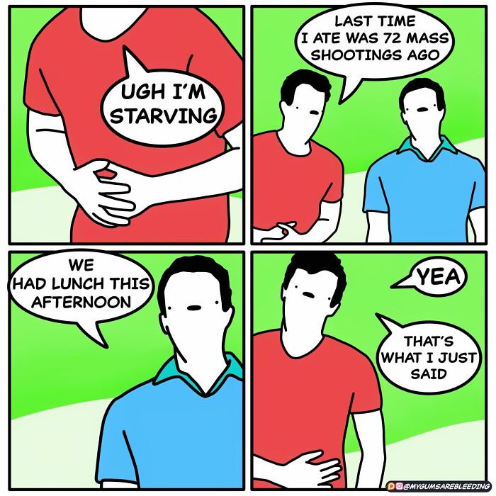 60 Darkly Funny Comics By “My Gums Are Bleeding” About Society, Politics, And Everyday Absurdity (New Pics)