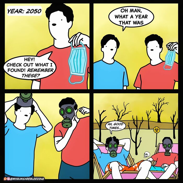 60 Darkly Funny Comics By “My Gums Are Bleeding” About Society, Politics, And Everyday Absurdity (New Pics)