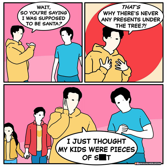 60 Darkly Funny Comics By “My Gums Are Bleeding” About Society, Politics, And Everyday Absurdity (New Pics)