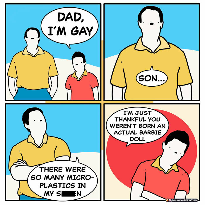 60 Darkly Funny Comics By “My Gums Are Bleeding” About Society, Politics, And Everyday Absurdity (New Pics)