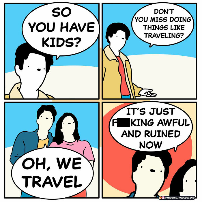 60 Darkly Funny Comics By “My Gums Are Bleeding” About Society, Politics, And Everyday Absurdity (New Pics)