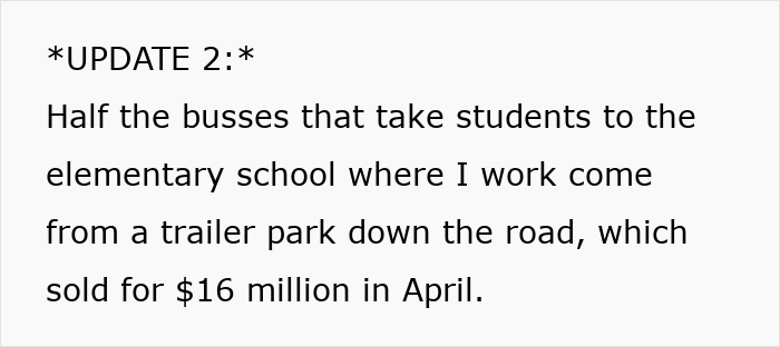 Billionaire Tries To Force Trailer Park Families Out, Teacher Starts Exposing His Shady Deals Billionaire Tries To Force Trailer Park Families Out, Teacher Starts Exposing His Shady Deals