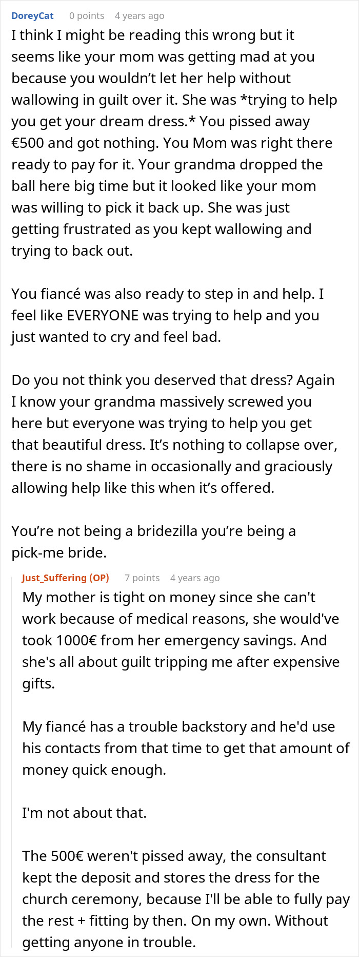 Heartless Family Brands Devastated Bride A Bridezilla After Grandma Revokes Her Gown Fund