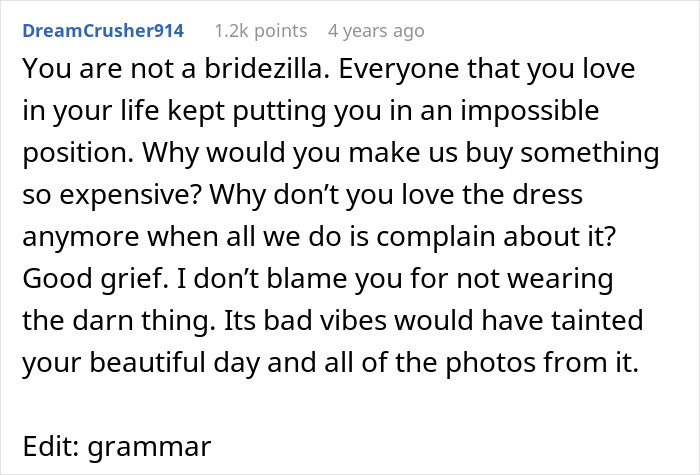 Heartless Family Brands Devastated Bride A Bridezilla After Grandma Revokes Her Gown Fund