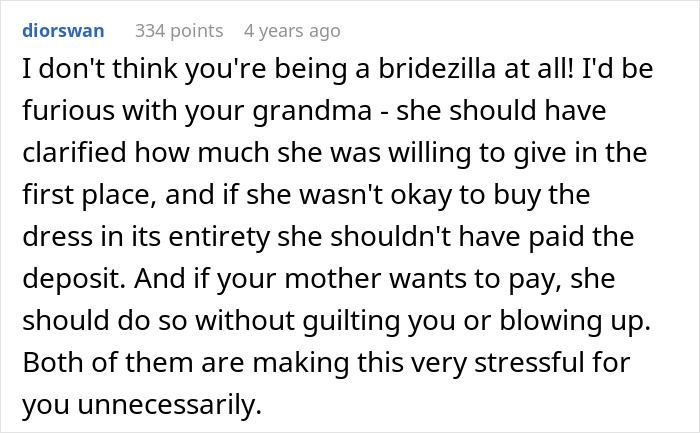 Heartless Family Brands Devastated Bride A Bridezilla After Grandma Revokes Her Gown Fund