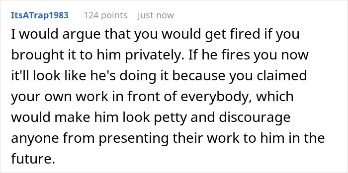 Toxic Boss Takes Credit For Employee’s Hard Work, Falls Flat On His Face As They Finally Expose Him
