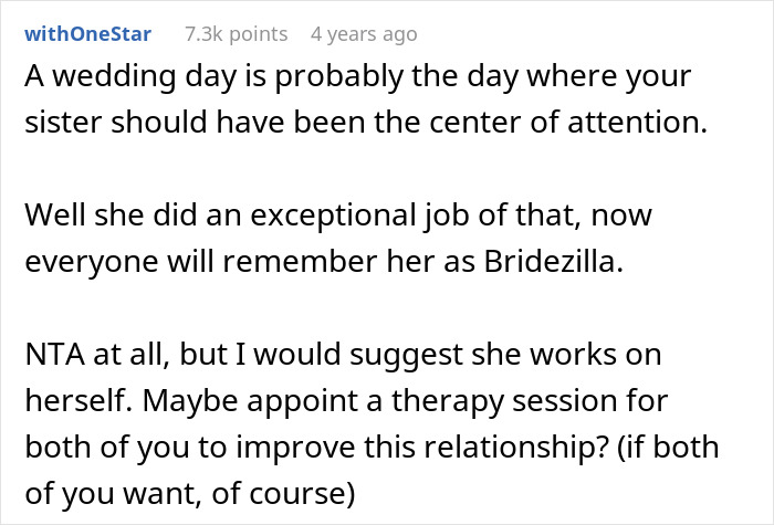 Bride Furious That Sister Worked Out And Looks Good At Her Wedding, Says She Expected Her To Let Herself Go