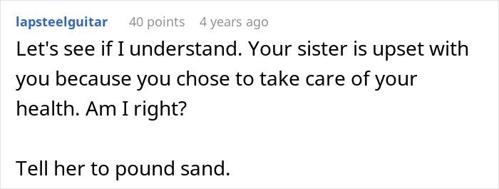 Bride Furious That Sister Worked Out And Looks Good At Her Wedding, Says She Expected Her To Let Herself Go