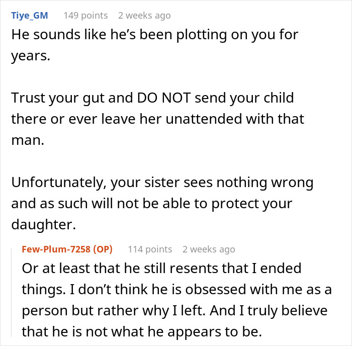 Woman Has Horrible Feeling About BIL, Refuses To Let Her Daughter Near Him: “Makes Me Want To Cry”