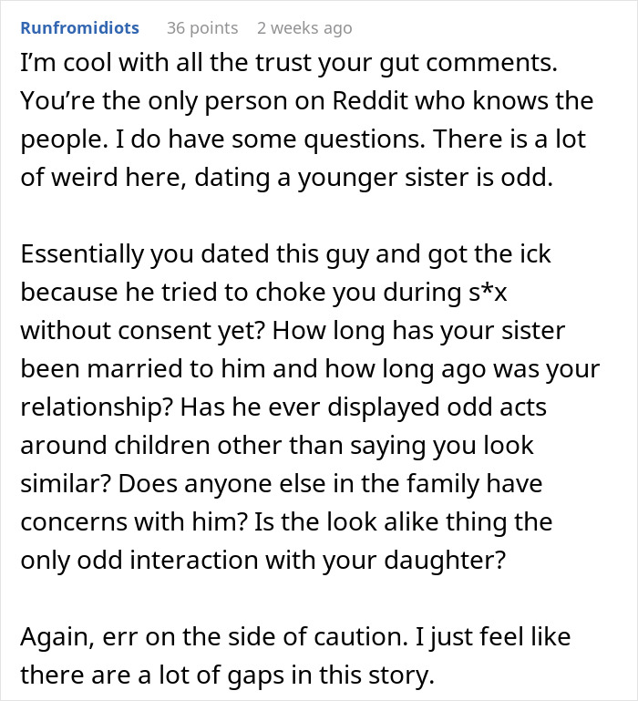 Woman Has Horrible Feeling About BIL, Refuses To Let Her Daughter Near Him: “Makes Me Want To Cry”