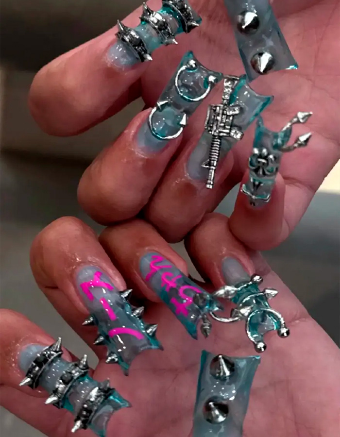 “How Does She Wipe?”: North West, 12, Sends Internet Into Frenzy With Spiked, Pierced Manicure “How Does She Wipe?”: North West, 12, Sends Internet Into Frenzy With Spiked, Pierced Manicure