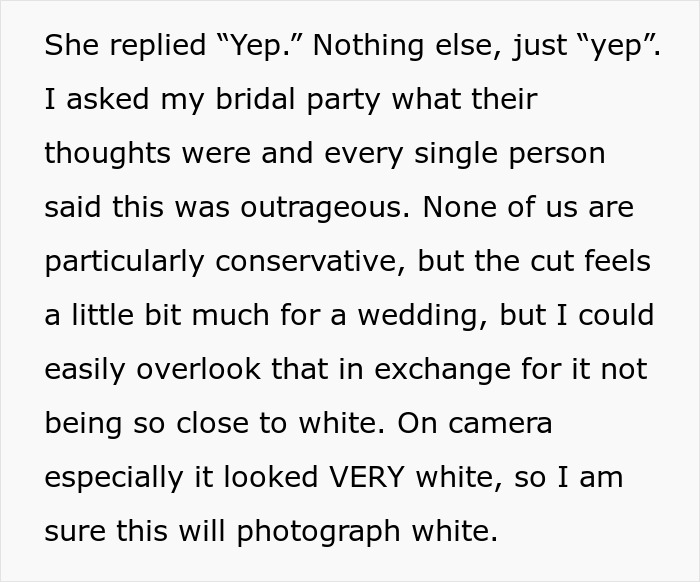 Woman Wants To Wear White Dress To Wedding: “It’s A Yellow Dress Sweetie, Calm Down” Woman Wants To Wear White Dress To Wedding: “It’s A Yellow Dress Sweetie, Calm Down”