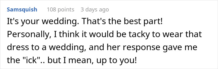 Woman Wants To Wear White Dress To Wedding: “It’s A Yellow Dress Sweetie, Calm Down” Woman Wants To Wear White Dress To Wedding: “It’s A Yellow Dress Sweetie, Calm Down”