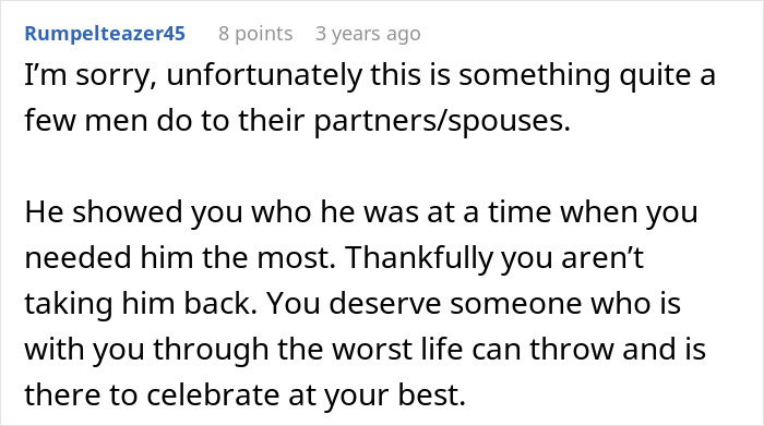 Man Thinks He Can Call Off Divorce After Abandoning Husband In The Hardest Moment, Gets A Reality Check Man Thinks He Can Call Off Divorce After Abandoning Husband In The Hardest Moment, Gets A Reality Check
