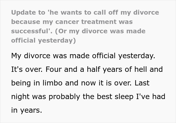 Man Thinks He Can Call Off Divorce After Abandoning Husband In The Hardest Moment, Gets A Reality Check Man Thinks He Can Call Off Divorce After Abandoning Husband In The Hardest Moment, Gets A Reality Check