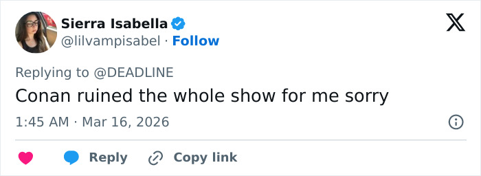 Conan O&rsquo;Brien Faces Backlash Over Awkward Bum Drum Joke At Timoth&eacute;e Chalamet&rsquo;s Expense During Oscars 2026 Monologue