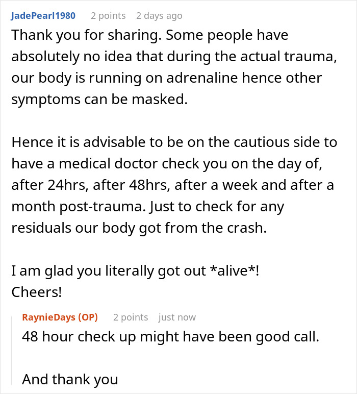 Guy Coughs Up Blood 4 Days After A Car Accident, Warns Others To Take Crashes More Seriously Guy Coughs Up Blood 4 Days After A Car Accident, Warns Others To Take Crashes More Seriously